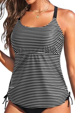 Womens Tankini Swim Top Only Modest Bathing Suit Loose Fit Tops No Bottom